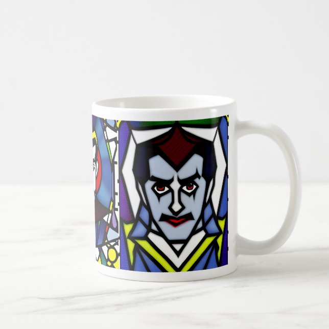 Glas Halloween Dracula Mugg (Höger)