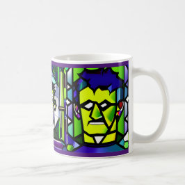 Glas Halloween Frankenstein Mugg