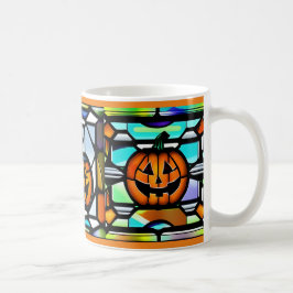 Glas Halloween Pumpkin Mugg