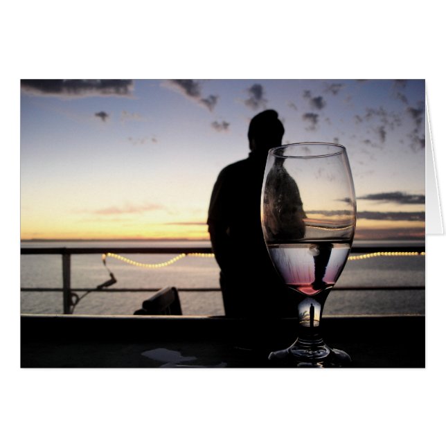 Glas Hälsningskort (Framsidan Horizontal)