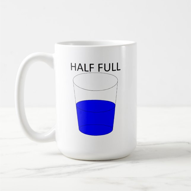 Glas halvFullt Kaffemugg (Vänster)