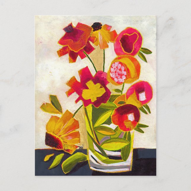 Glas halvFullt Vykort (Framsida)