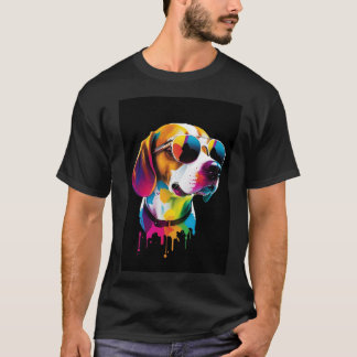 Glas Hund T Shirt