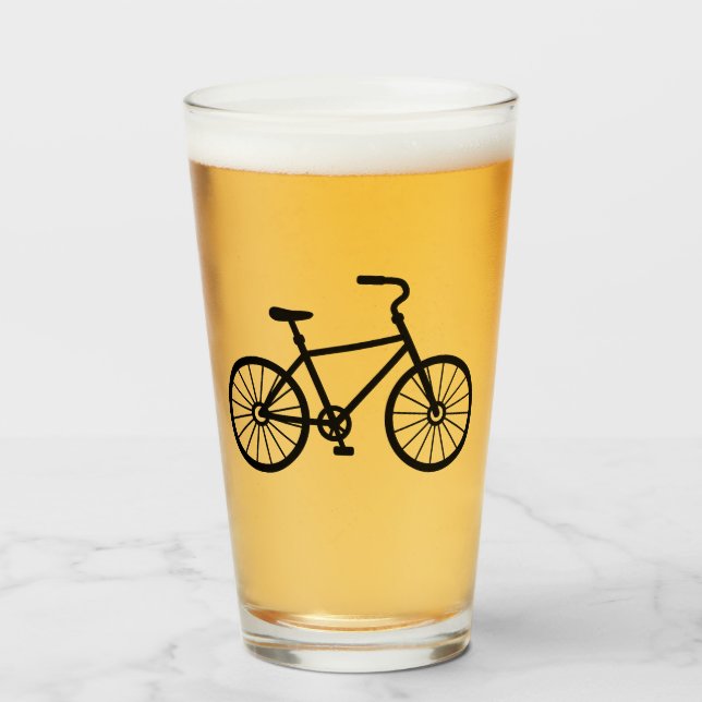 Glas i svart cykel (Framsida fylld)