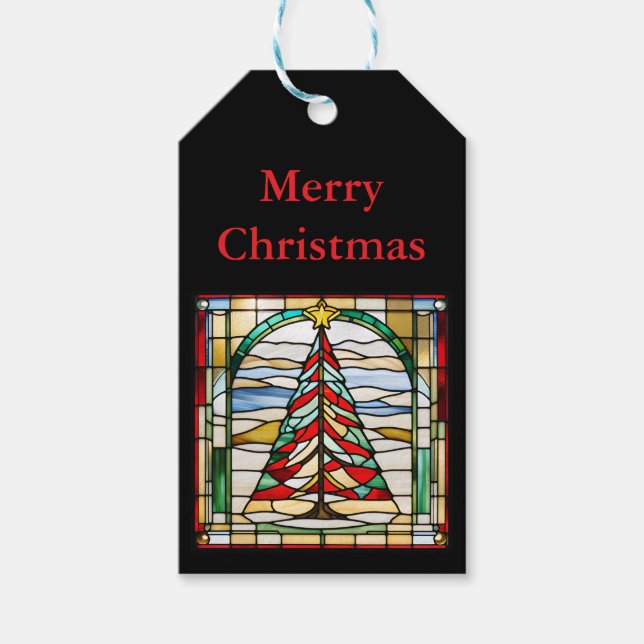 Glas Julgran Presentetikett (Framsidan)