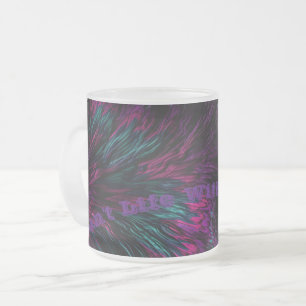 Glas Kärlek Mugg, fryst Frostad Glasmugg