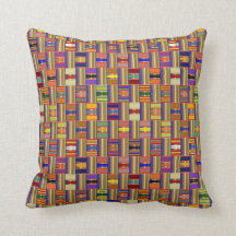 Glas Kente med fastsatt multipelfärgad Färg