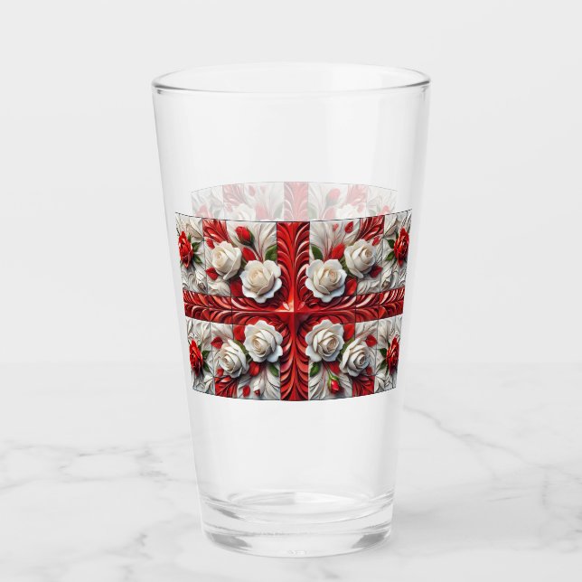 Glas kopp med engelska Ro Design (Framsida)
