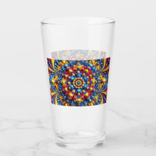 Glas kopp med rumänsk Färg