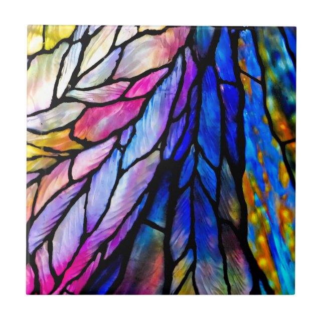 Glas, lagat, Tiffany-Stil Kakelplatta (Framsidan)