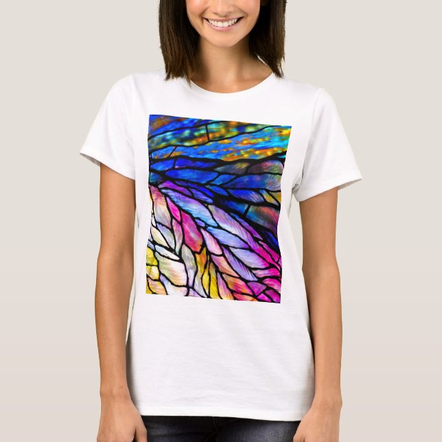 Glas, lagat, Tiffany-Stil T Shirt (Framsida)