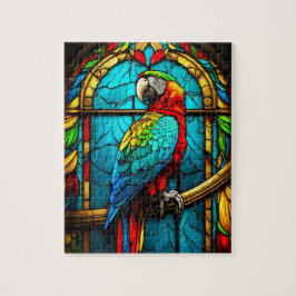 Glas Macaw Pussel
