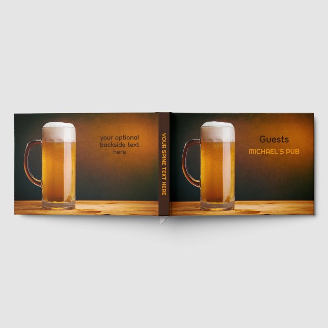 Glas med anpassningsbar/pub gästböcker (Full)