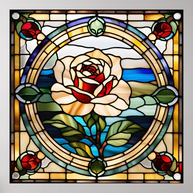 Glas med fast utseende en nedladdningsbar Ro-desig Poster (Framsidan)