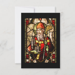 Glas med fastsatt saint patrick