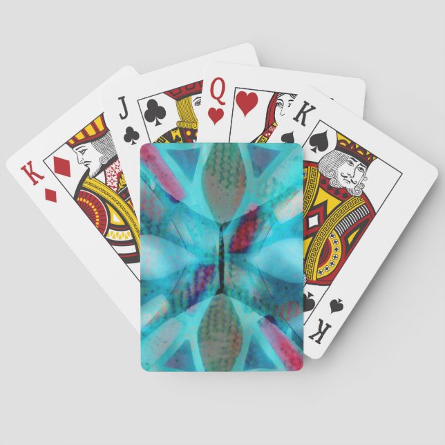 Glas med glasögon casinokort (Baksidan)