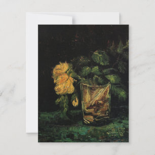 Glas med rosor av Vincent van Gogh