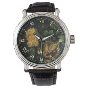 Glas med rosor av Vincent van Gogh Armbandsur