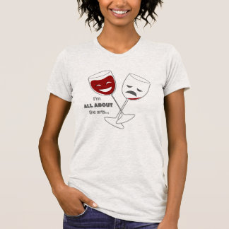 Glas med Vin T Shirt