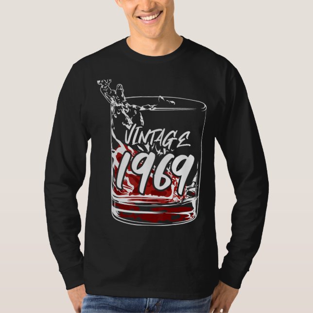Glas med Vintage 1969 T Shirt (Framsida)
