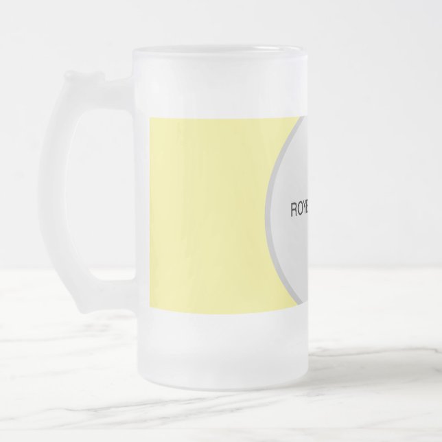 Glas Mugg, 16 oz, fryst Frostat Ölglas (Vänster)