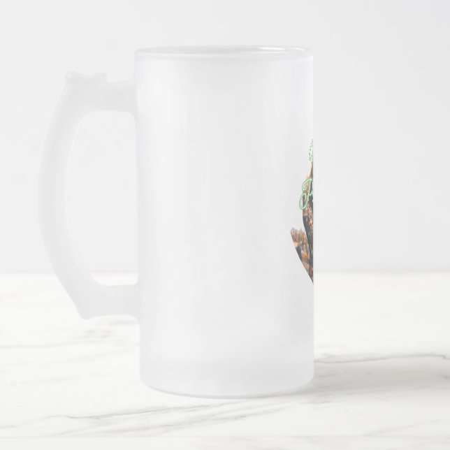 Glas Mugg, 16 oz, fryst Frostat Ölglas (Vänster)