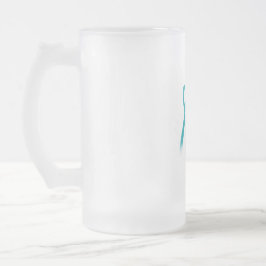 Glas Mugg med Abstrakt Swirl-design, frostat