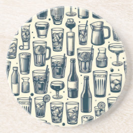 Glas och Flaskor Underlägg