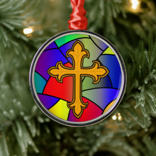 Glas och Kor-jul Julgransprydnad Metall
