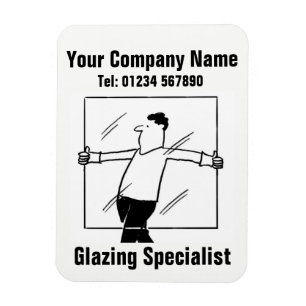 Glas och Tecknad för glasering Magnet
