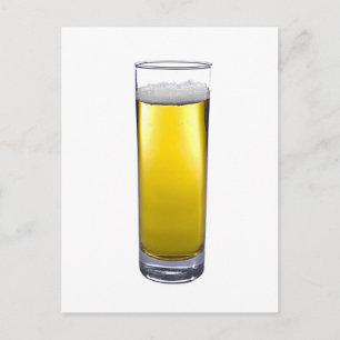 glas öl vykort