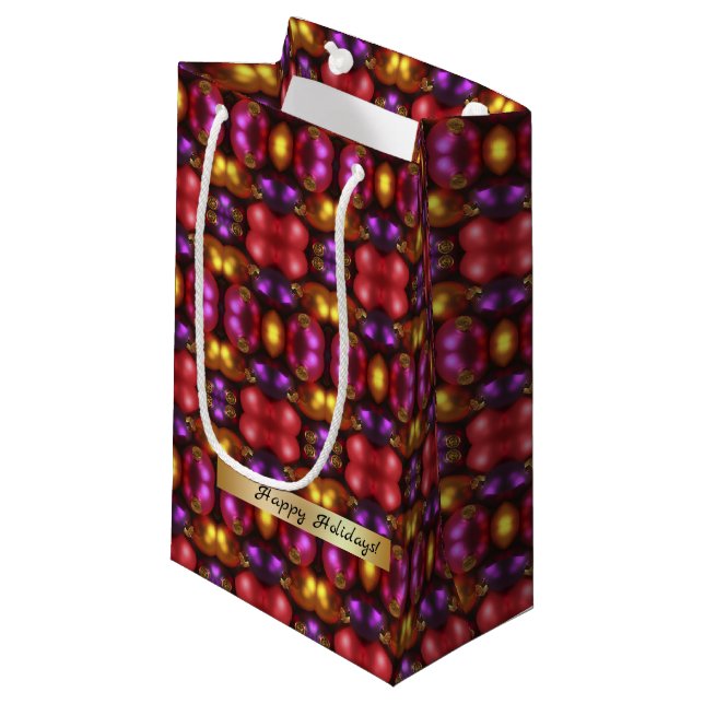 Glas Ornament Mönster Gift Bag (Framsidan Vinklad)