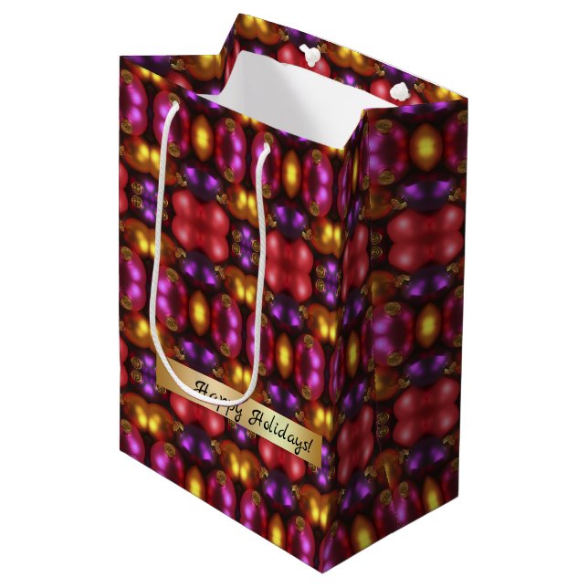 Glas Ornament Mönster Gift Bag (Framsidan Vinklad)