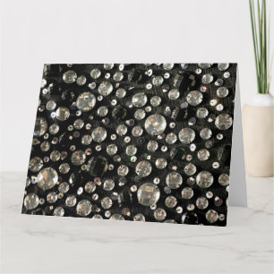 Glas Pärlor och sekviner Kort