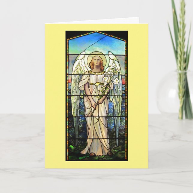 Glas, Påsk Angel Helgkort (Framsida)