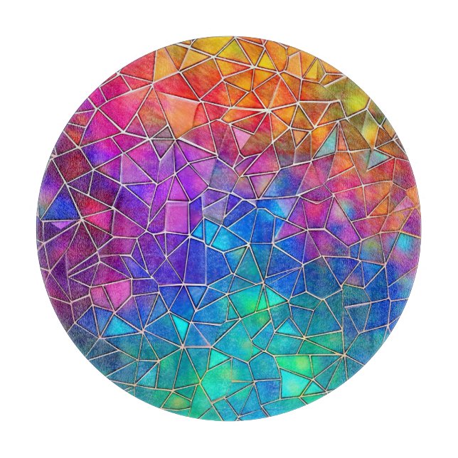 Glas Rainbow Mönster (Framsidan)