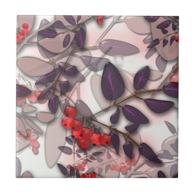 Glas, Rowan, Rowan-gäng Kakelplatta (Framsidan)