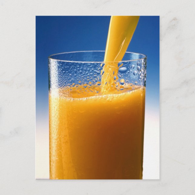 Glas saft vykort (Framsida)