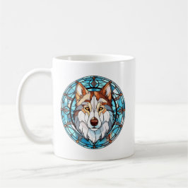 Glas Siberian husky Hund Kaffemugg