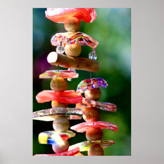 Glas skapelser och ljus poster