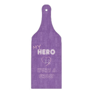 Glas Skärbräda Min Hjälte bar ett Kors Jesus