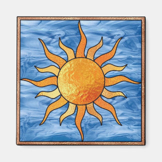 Glas Sol, fastsatt Magnet