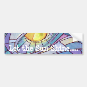 Glas Sol Shining Himlar Bildekal