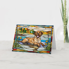 Glas som fastnat i Chesapeake Bay Retriever Kort