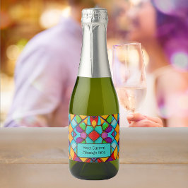 Glas som har fastnat i Cheerful Färg med ditt medd