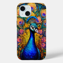 Glas Stil Peacock Tuff Iphone case