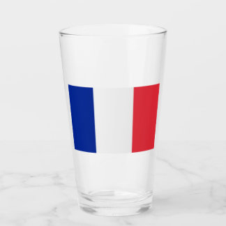 Glas Tumbler Frankrike Flagga 16 oz