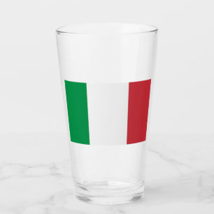 Glas Tumbler Italien Flagga 16 oz