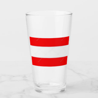 Glas Tumbler Österrike Flagga 16 oz