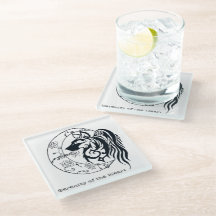 Glas Underlägg - Hjärtsserenityp